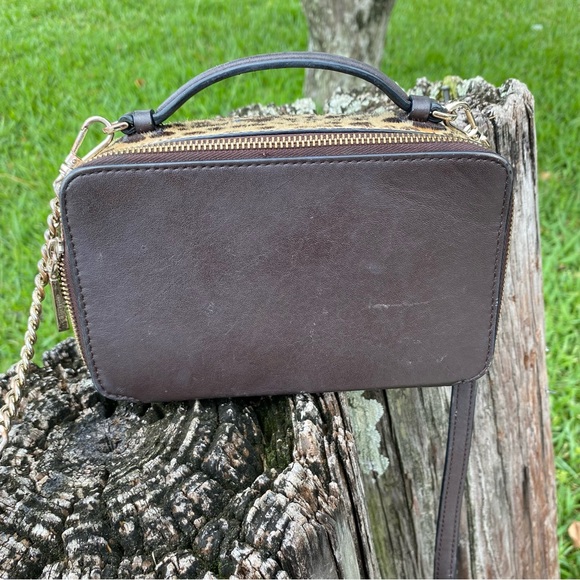 Kate Spade Mini Purse Cheetah Print Fur Crossbody - Picture 15 of 17